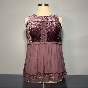 Knox Rose Velvet Top XL